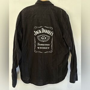 Jack Daniels Old No 7 Pearl Snap Cowboy Western Yellowstone Shirt 2XL